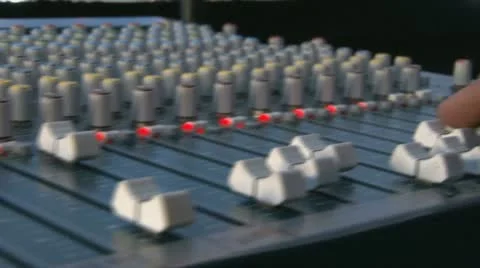 Audio Mixing Desk Video stock 12576579