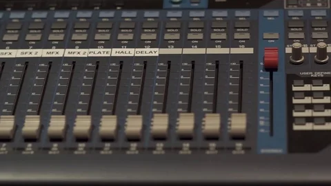 Audio Mixing Desk startup Vídeo Stock 76929915