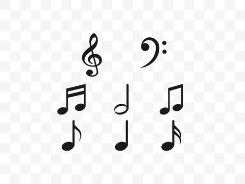 Audio, music note, notes icon. Vector illustration, flat design. Stock Illustration