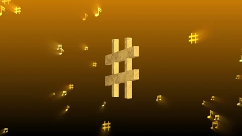 Audio Musical Notes Flickering and glittering vfx. 스톡 동영상 340967485