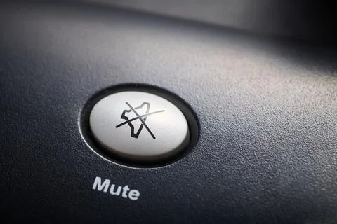 Audio mute button on a computer keyboard Stock Photos