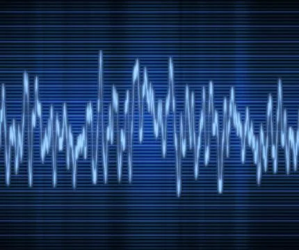 Audio or sound wave 스톡 일러스트