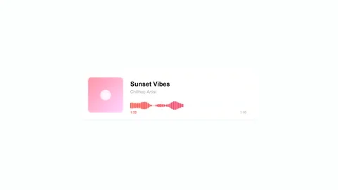 Audio player UI with sound wave animation in 4K 스톡 동영상 346540078