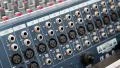 Audio production console sockets HD Footage