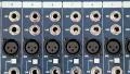 Audio production console sockets HD Footage