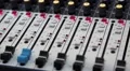 Audio production console in sound-recording studio HD Footage