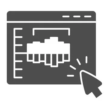 Audio program with track solid icon, Sound design concept, Equalizer sign on イラスト素材