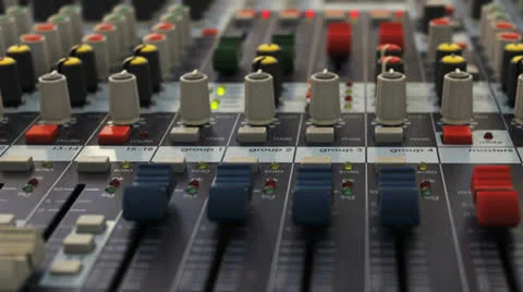 Audio pult 02 Vídeo Stock 24832641