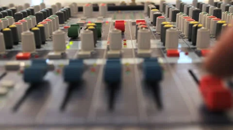 Audio Pult 04 Stock Footage 24834256