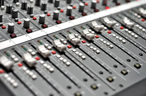 Audio pult Stock Photos