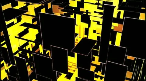 Audio Reactive Cube Video stock 12453514