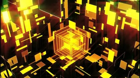Audio Reactive Cube 스톡 동영상 12453516