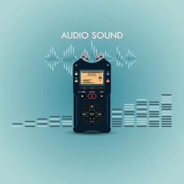 Audio Recorder Sound Stock Illustration