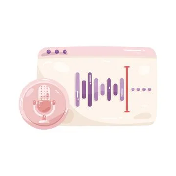 Audio recording Stock-Illustration