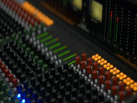 Audio Recording Mixer Stock Footage 74805713