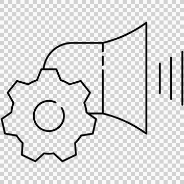 Audio settings control Stock Illustration