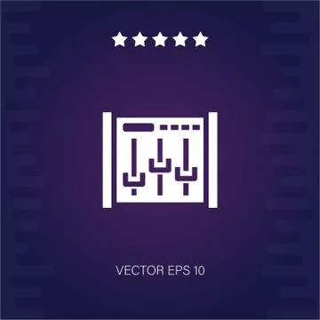 Audio settings vector icon Stock Illustration