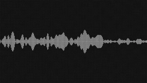 Audio signal animation, different white equalizer, the sound wave as a Vidéo 82057526
