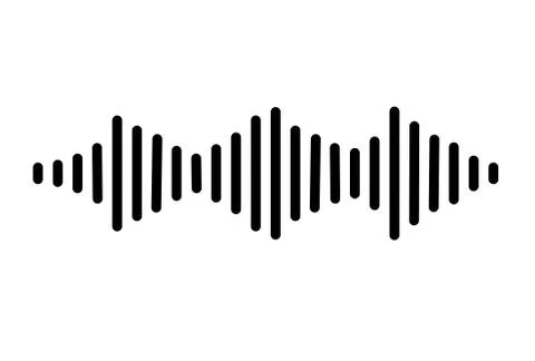 Audio signal icon on white background. flat style. sound icon for your web si Illustrazione stock