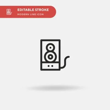 Audio Simple vector icon. Illustration symbol design template for web mobile  Stock Illustration