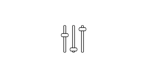 Audio Slider Control Interface Design Stock Footage 332468402