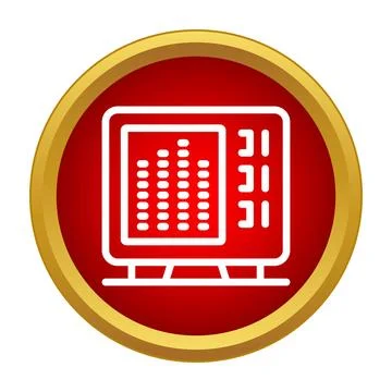 Audio sound equalizer music level interface icon Stock Illustration