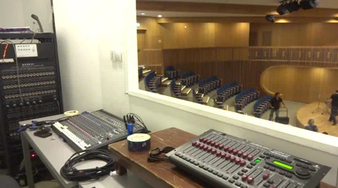 Audio sound room Video stock 31854235