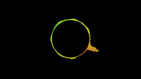 Audio Sound wave audio spectrum animation. Vidéo 337013267