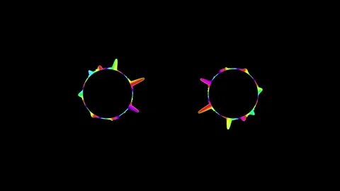 Audio Sound wave audio spectrum animation. 库存影片 337013277