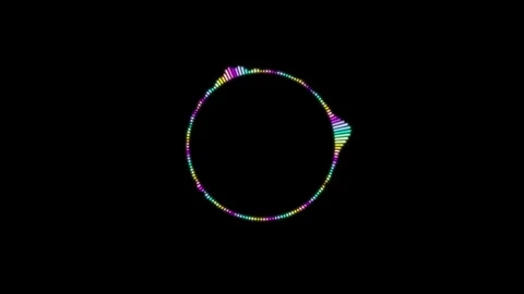 Audio Sound wave audio spectrum animation. 動画素材 337013287