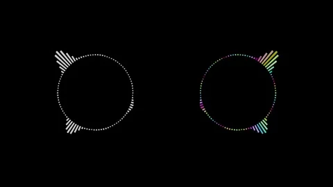 Audio Sound wave audio spectrum animation. Vidéo 337013340