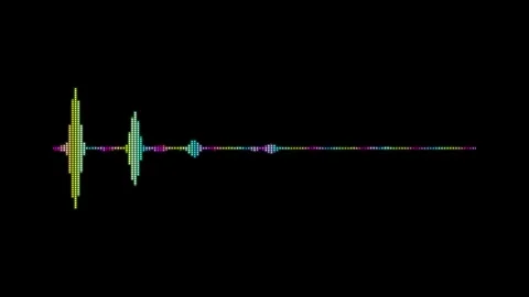 Audio Sound wave audio spectrum animation. 動画素材 337013341