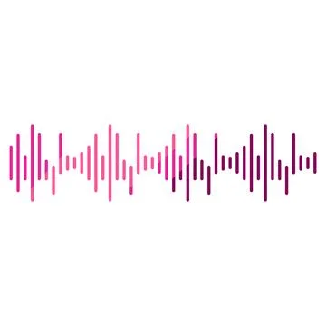 Audio sound wave displaying digital equalizer amplitude Stock Illustration
