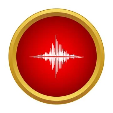 Audio sound wave displaying frequency and music signal Stock Illustration
