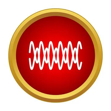 Audio sound wave displaying frequency and amplitude Stock Illustration