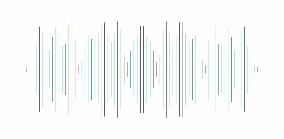 Audio sound wave equalizer frequency graph. Digital sound wave pattern. Mod.. Stock Illustration