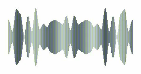 Audio sound wave equalizer frequency graph. Digital music rhythm visualizer.. Stock Illustration