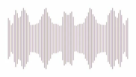 Audio sound wave equalizer pattern. Purple vertical frequency bars. Digital.. Stock Illustration