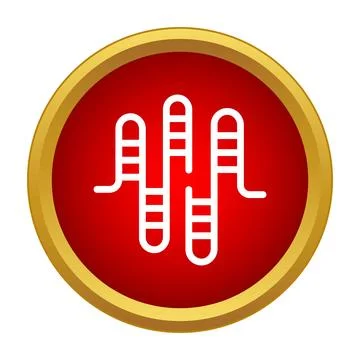 Audio sound wave equalizer signal icon Stock Illustration
