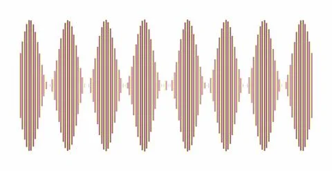 Audio sound wave graphic element. Colorful soundwaves. Digital music freque.. Illustrazione stock