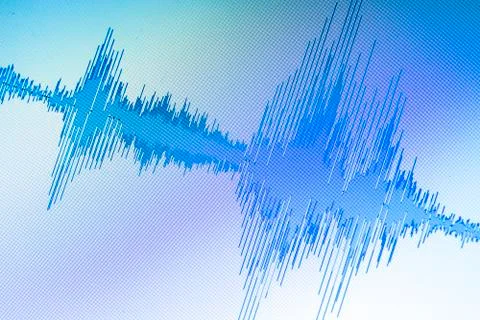 Audio sound wave studio editing Stock Photos