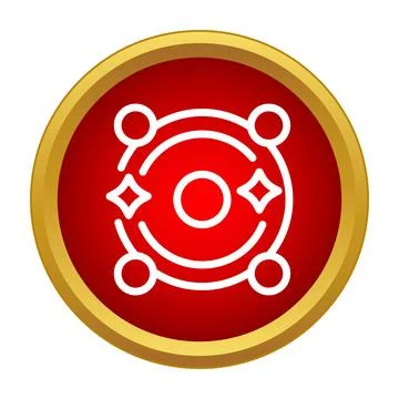Audio sound waves player round icon Stock Illustration