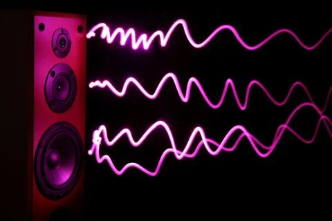 Audio Speaker Effect Stock Photos