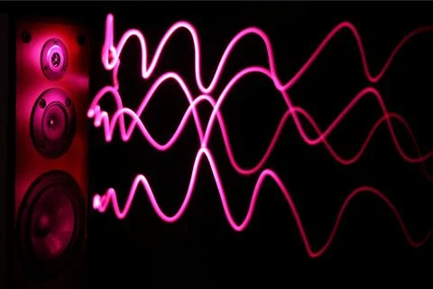 Audio Speaker Effect Stock Photos