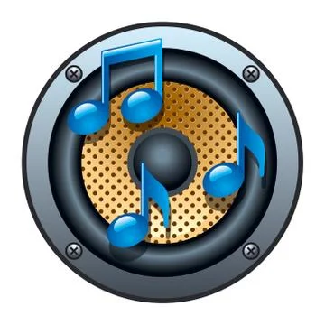 Audio speaker icon Stock Illustration