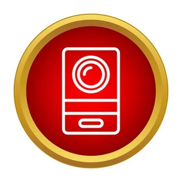 Audio speaker icon representing sound and music technology Stock Illustration
