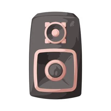 Audio speaker illustration Stock Illustration