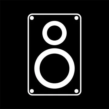 Audio Speaker Line Art Vector Icon Stock-Illustration