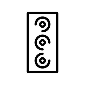 Audio speaker multimedia logo or icon illustration Stock Illustration