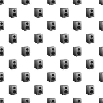 Audio speaker pattern creating music and sound background Stock Illustration